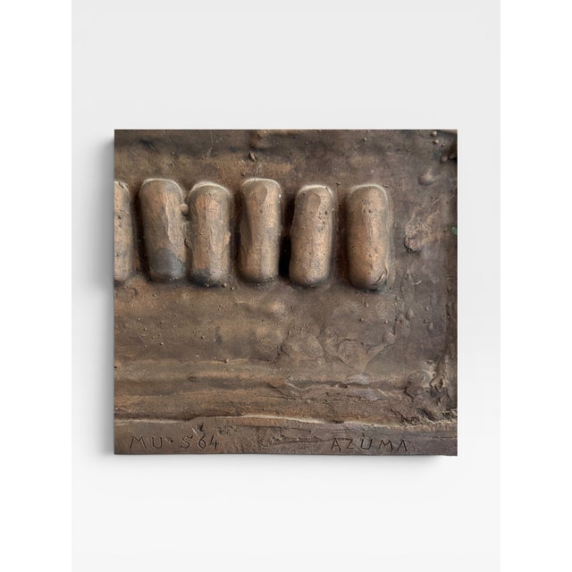 Metal Azuma Kenjiro, Abstract Sculpture, 1960s, Bronze For Sale - Image 7 of 8