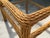 English Vintage Woven Rattan End Tables With Glass Tops, Pair For Sale - Image 3 of 12