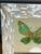 Shabby Chic Original Butterfly Painting on Canvas in Mother of Pearl Frame For Sale - Image 3 of 4