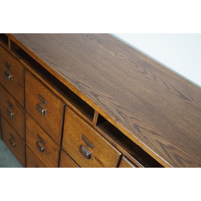 1940s Large French Oak Apothecary Cabinet, 1930s For Sale - Image 5 of 18