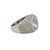 13.50 Carat Oval Checkerboard Cut Green Amethyst Pave 14k White Gold Dome Ring, Size 7.25 For Sale - Image 4 of 7