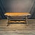 1950s French Console Table or Dining Table With Carved Trestle Base and Folding Top For Sale - Image 5 of 8