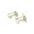 Traditional 1990s Pair of Gucci Estate Mens Cufflinks Silver For Sale - Image 3 of 7