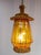 French lustre or ceiling pendant made of wicker and glass. Charming lantern shape. Nice warm light. One bulb inside the...