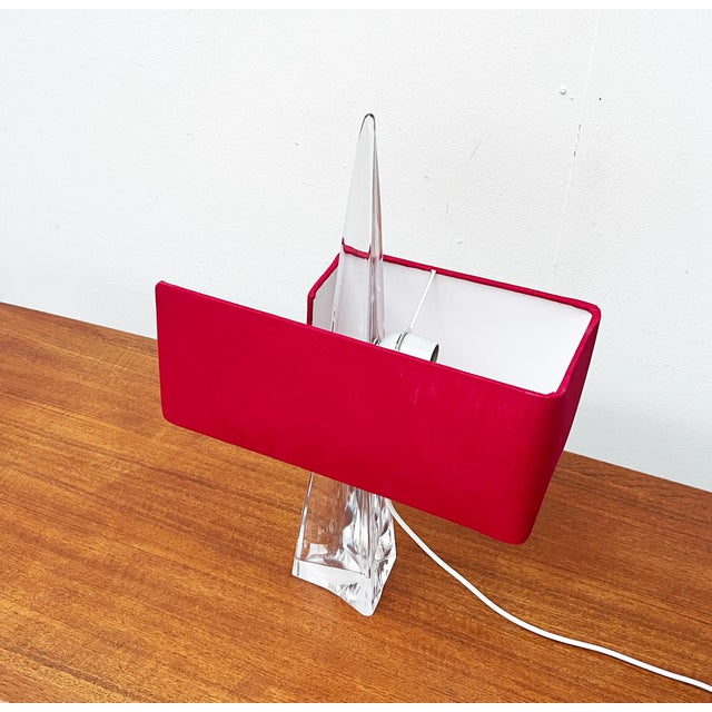 Mid-Century French Glass Table Lamp from Daum, 1960s For Sale - Image 9 of 18