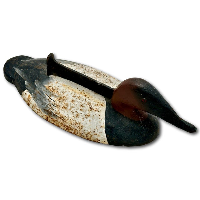Very Rare & Unusual Antique Figurative Cast Iron Duck Decoy Motif Front Porch Boot Scraper - Circa 1920s For Sale - Image 4 of 18