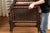 Brown Antique Bobbin Turned Oak Armchair For Sale - Image 8 of 8