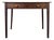 Antique English Oak Two Drawer Side Table on Tapered Legs For Sale