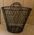 Large Antique Early 20th Century Heavy Gauge Industrial Wire Work Basket With Handles for Garden or Hearth For Sale - Image 11 of 17
