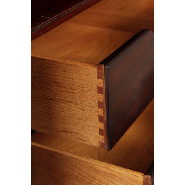 Henkel Harris Mahogany Bombe Armoire Cabinet For Sale - Image 11 of 12