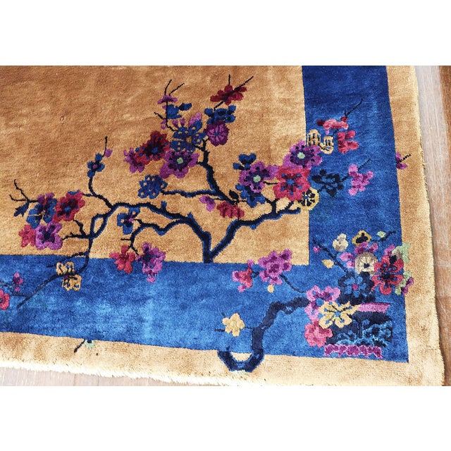Antique Art Deco Chinese Rug For Sale - Image 10 of 13