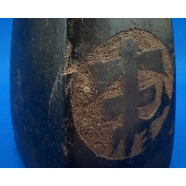 Antique Japanese Rokkoyo Earthenware Vase, 1500s For Sale - Image 18 of 18