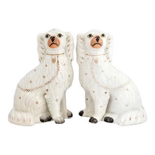 19th Century Staffordshire King Charles Dogs / Spaniels For Sale