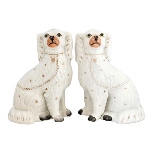19th Century Staffordshire King Charles Dogs / Spaniels