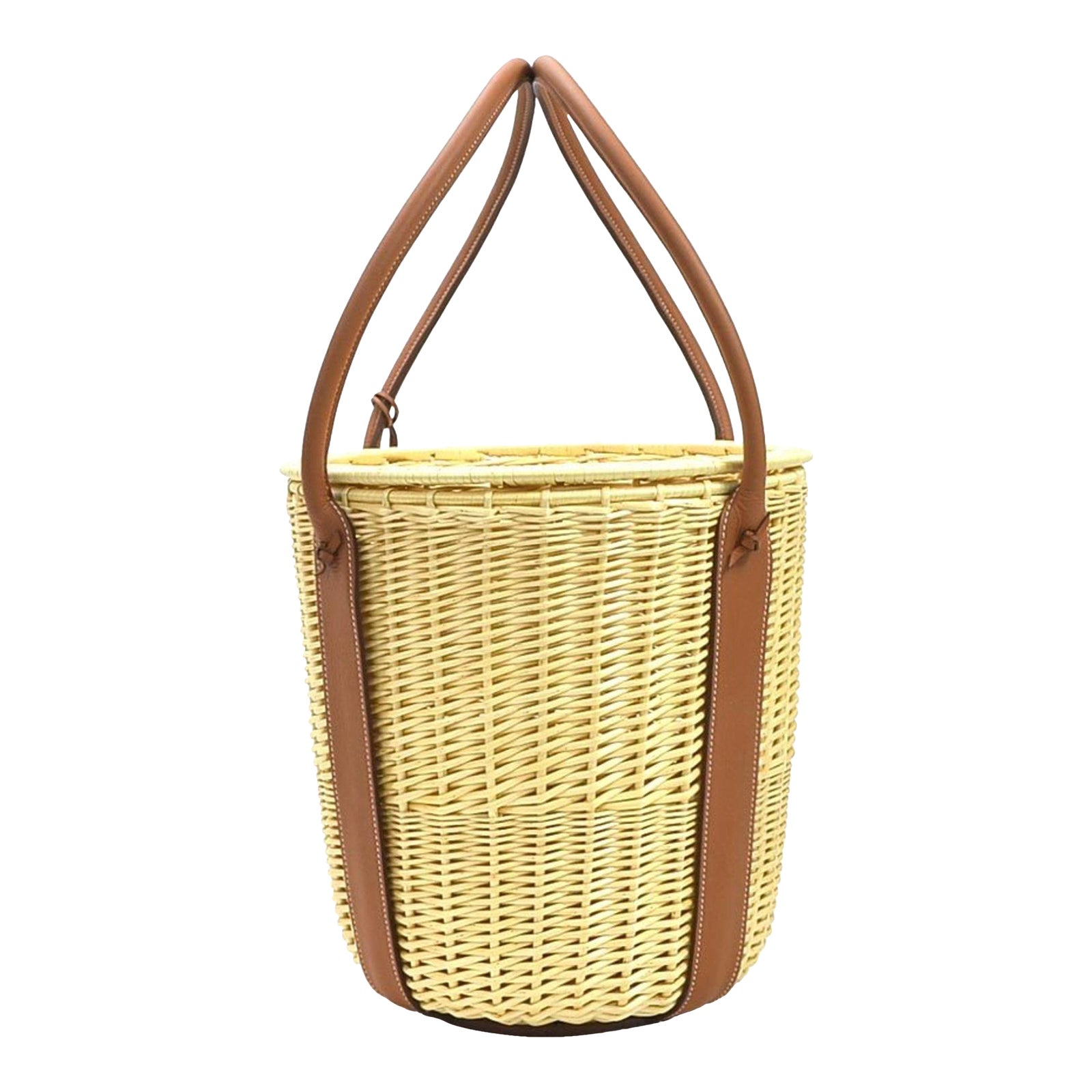 Hermes Picnic Basket A Walk In The Garden Pasifolia Natural X Brown