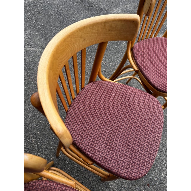 Bentwood Thonet Style Barstools Set of Six by Gar Products For Sale In New York - Image 6 of 12