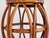 Chocolate Vintage Bamboo & Rattan Drum Stool For Sale - Image 8 of 11