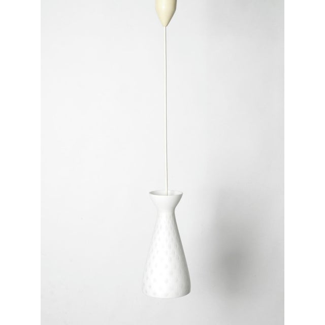 Mid-Century Glass Diabolo Pendant Lamp by Aloys Gangkofner for Peill & Putzler, 1950s For Sale - Image 6 of 11