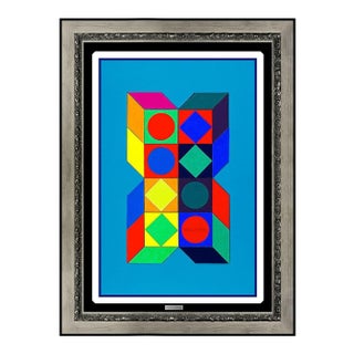 Mid 20th Century Vasarely Collage, Victor Vasarely For Sale