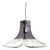 Model LS185 Pendant in Crystal-Purple Murano Glass by Carlo Nason for Mazzega, 1960s For Sale