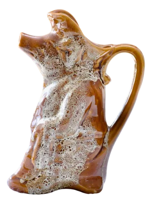 Artisanal Zoomorphic Carafe in Foam Enamelled Stoneware, 1950s