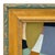 Various Artists Contemporary Abstract Color-Block Oil Painting in Vintage Frame For Sale - Image 4 of 6