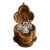 19th Century French Velvet Travel Perfume Caddy With Three Perfume Bottles For Sale