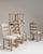 Set of Six 1970s French Beige Oak Dining Chairs with Upholstered Seats For Sale - Image 4 of 15
