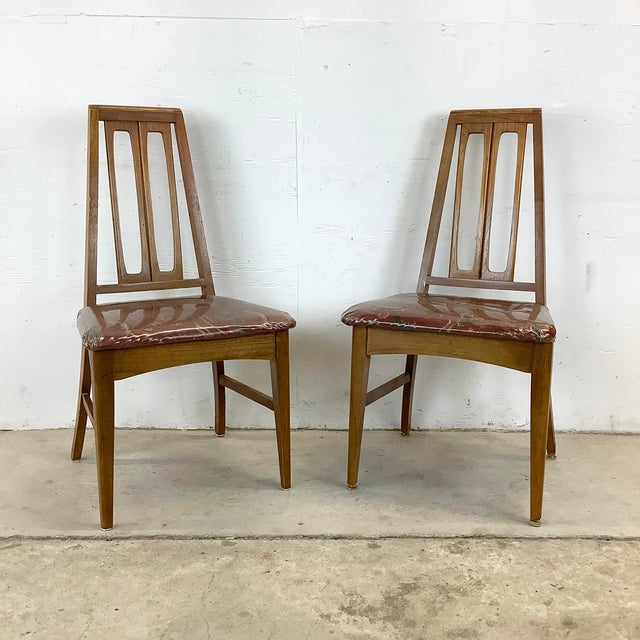 1960s Young Manufacturing Attributed Walnut Dining Chairs - Set of 6 For Sale In Philadelphia - Image 6 of 18