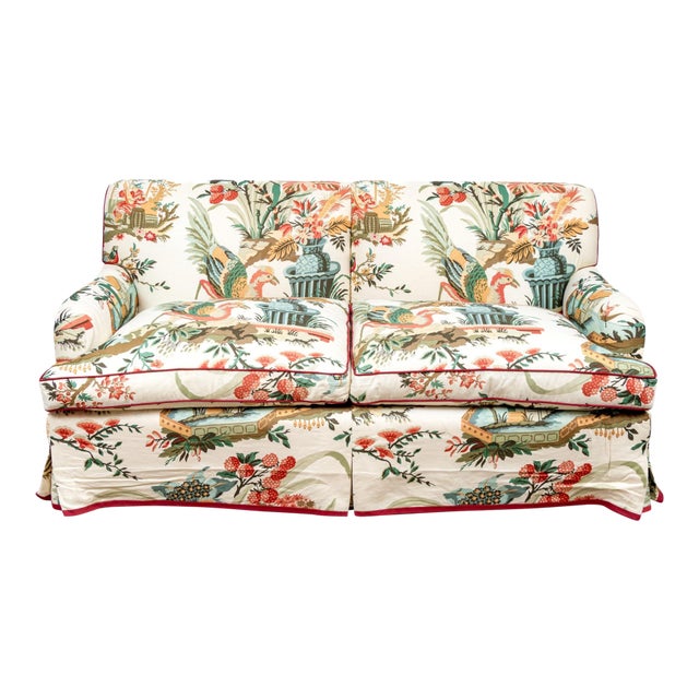 Brunschwig and Fils "Le Lac" Loveseat For Sale