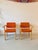 1970s Mid-Century Modern Orange Stacking Armchairs by Rud Thygesen & Johnny Sørensen for Magnus Olesen, Denmark, 1970s, Set of 2 For Sale - Image 5 of 18