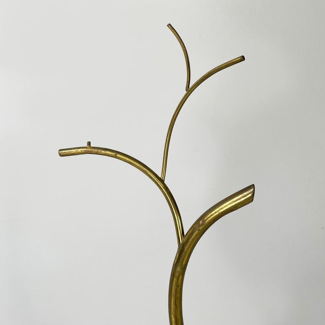 Mid-Century Italian Modern Floor Hanger or Hat Rack in Brass Rod, 1950s For Sale - Image 6 of 18
