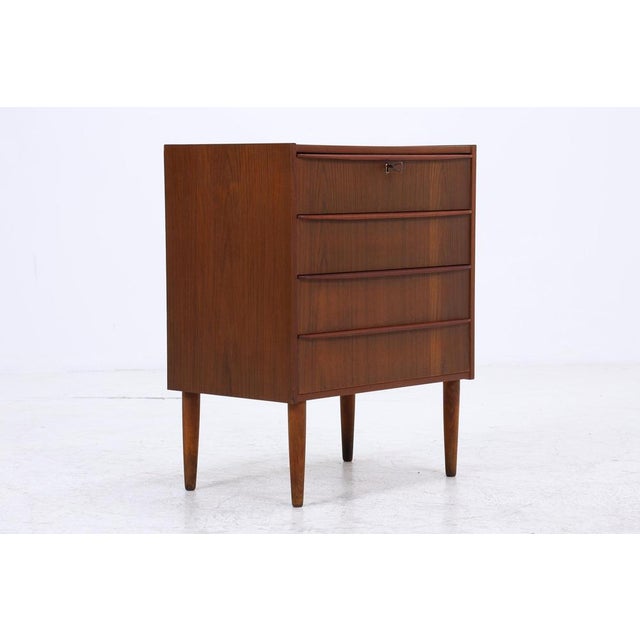 Mid-Century Teak Chest of 4 Drawers, 1960s For Sale - Image 12 of 14