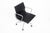 Herman Miller Eames Herman Miller Black Leather Office Chair Thin Pad Aluminum Group For Sale - Image 4 of 11