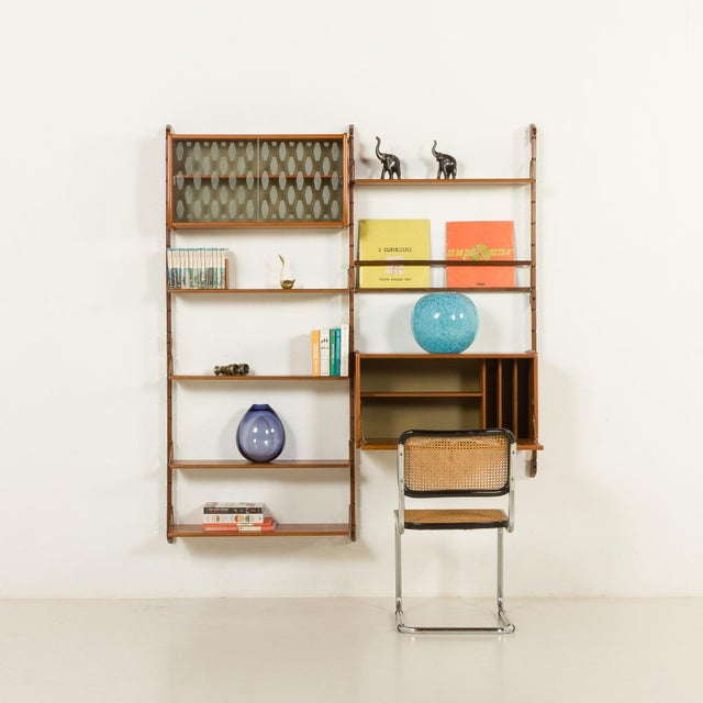 Mid-Century Modern Ergo Wall Unit with Hidden Desk, Norway, 1960s For Sale - Image 3 of 16