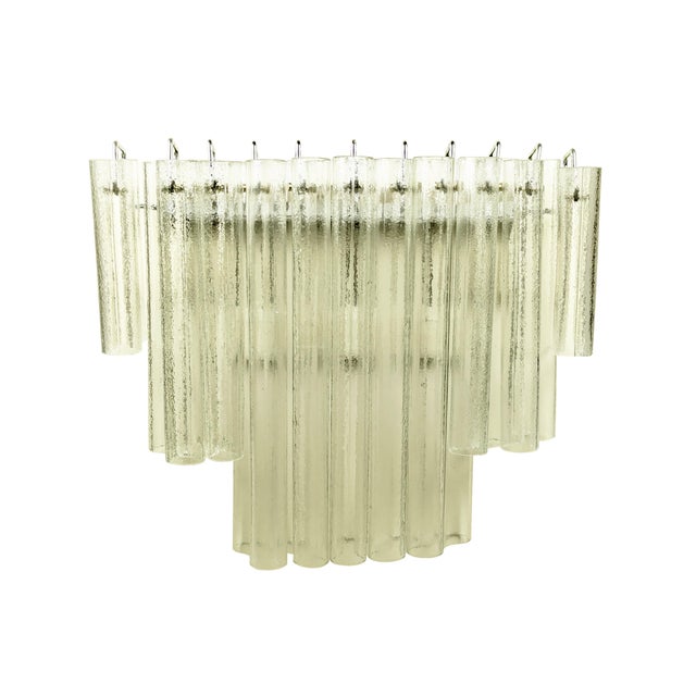 Italian Sconce in Clear Molded Glass and Chrome-Plated Metal, 1970s For Sale - Image 16 of 16