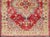 Tribal Antique Turkish Oushak Medallion Rug in Red, Lime Green, Gray & Light Blue For Sale - Image 3 of 11