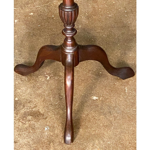 Brown English Wine or Cocktail Table of Mahogany From the Edwardian Era For Sale - Image 8 of 10