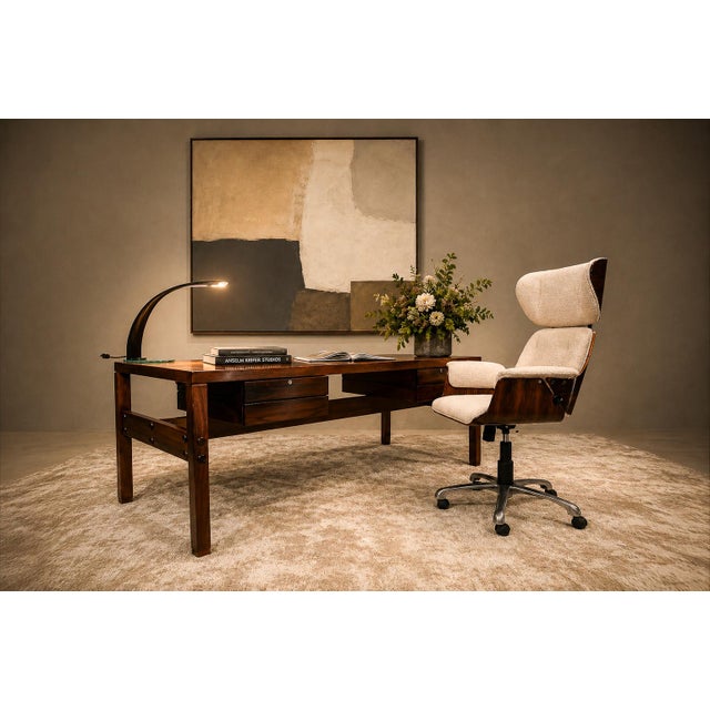 Black Brazilian Modern "Sonata 3759" Table Lamp in Enameled Metal and Glass, Enrico Furio Dominici, 1970 For Sale - Image 8 of 16