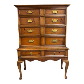 1970s Drexel American Treasury Collection DrexeTall Dresser For Sale