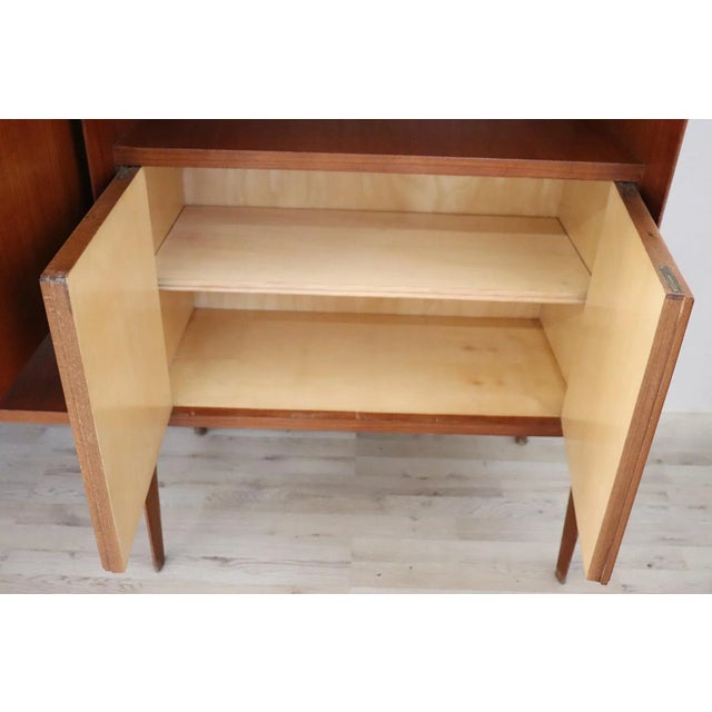 Large Italian Bookcase, 1960s For Sale - Image 6 of 15