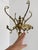 Metal Italian Onyx Marble and Brass Coat Stand, 1960s For Sale - Image 7 of 18