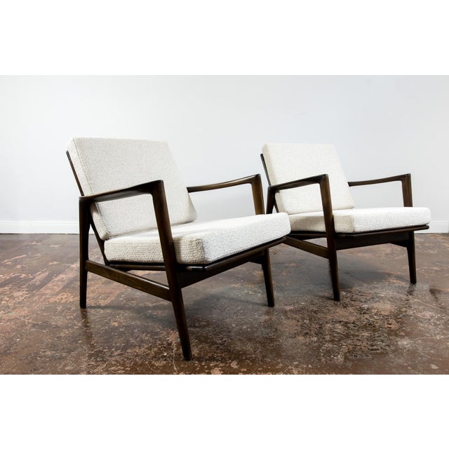 Vintage armchairs “Stefan” type 300-139, manufactured by Swarzędzkie Fabryki Mebli, Poland in the 60s. Armchairs made...