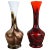 Vintage Pop Art Opaline Vases, Italy, 1970s, Set of 2 For Sale