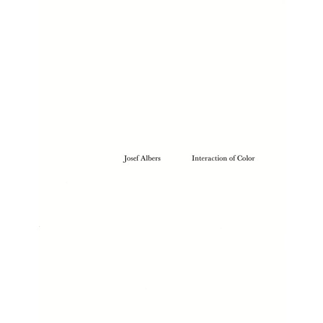Josef Albers Josef Albers 1963 "Interaction of Color" Folder Xx-1 Left Side Silkscreen Print For Sale - Image 4 of 7