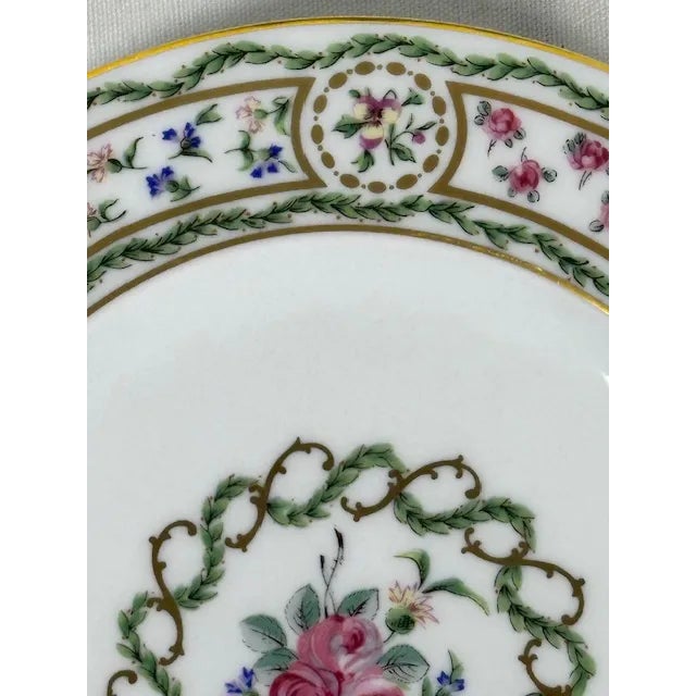 Mid 20th Century Haviland Limoges "Louveciennes" Bread Butter Plates 6 3/8" France-Set of 7-Mint! For Sale - Image 5 of 7