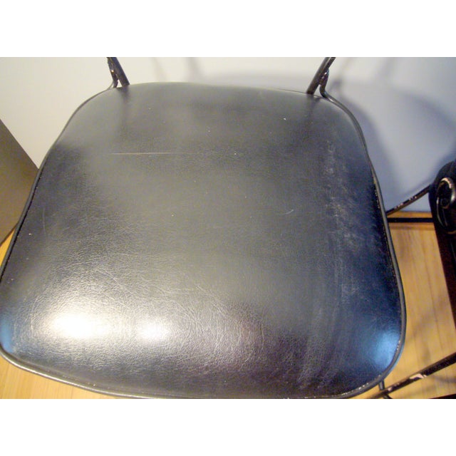 Black 1960s Woodard Chantilly Rose Pair of Barstool Chairs For Sale - Image 8 of 11