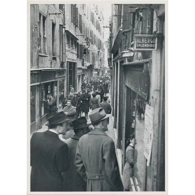 1950s Shopping Street, 1950s, Black and White Photograph For Sale - Image 5 of 5