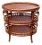Vintage Palecek Rattan Bamboo Table With Three Tiers For Sale