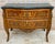 French Louis XV Style Bombé Satinwood Marquetry and Ormolu Mounted Commode, 1940 For Sale - Image 17 of 18